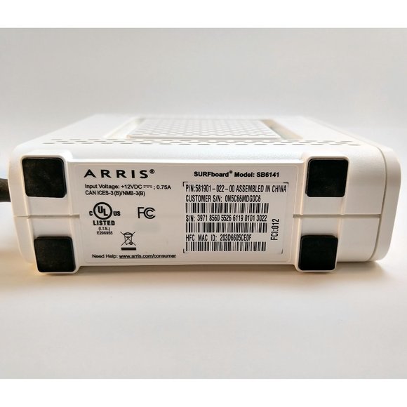 SURFBoard Cable Modem Arris SB6141 with Power Supply - Picture 3 of 4